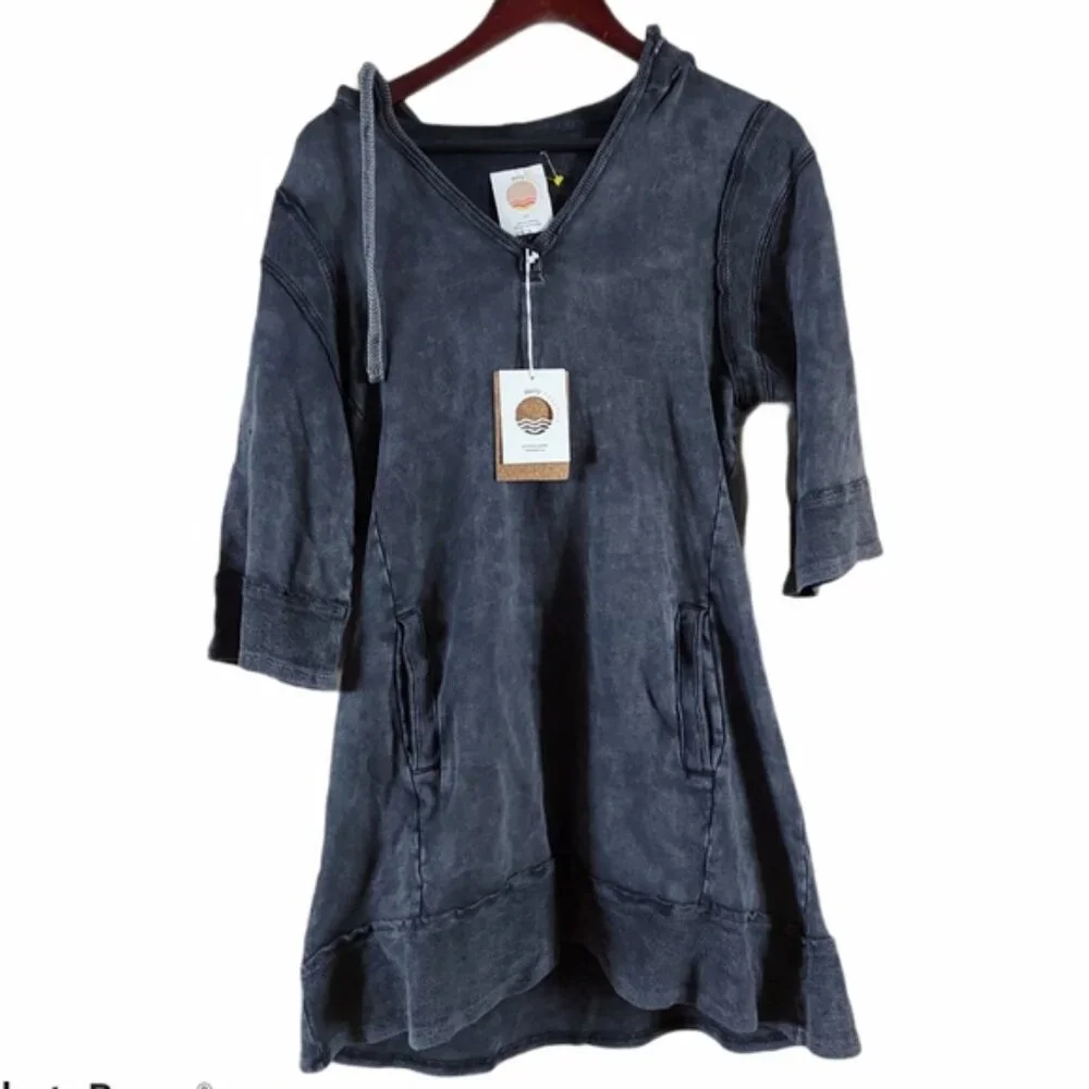 Anthropologie Daily Practice flounce hooded dress XS - Picture 6 of 10